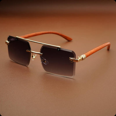 Woodline – Graphite Fade – Rimless Sunglasses