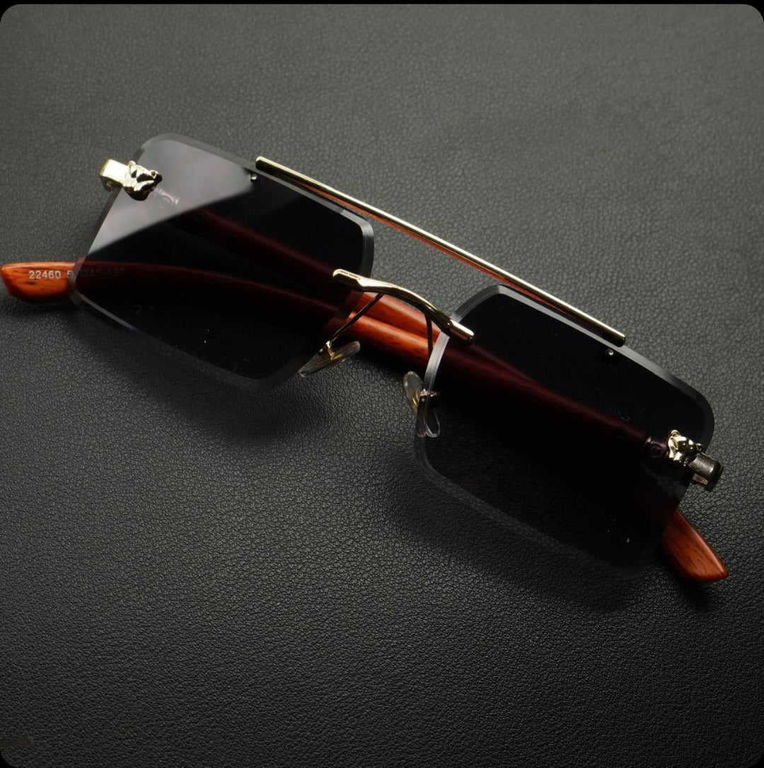Woodline – Graphite Fade – Rimless Sunglasses