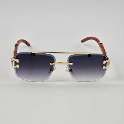 Luxury rimless sunglasses