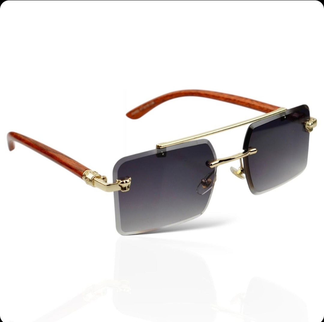 Woodline – Graphite Fade – Rimless Sunglasses