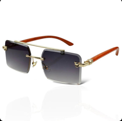 Woodline – Graphite Fade – Rimless Sunglasses