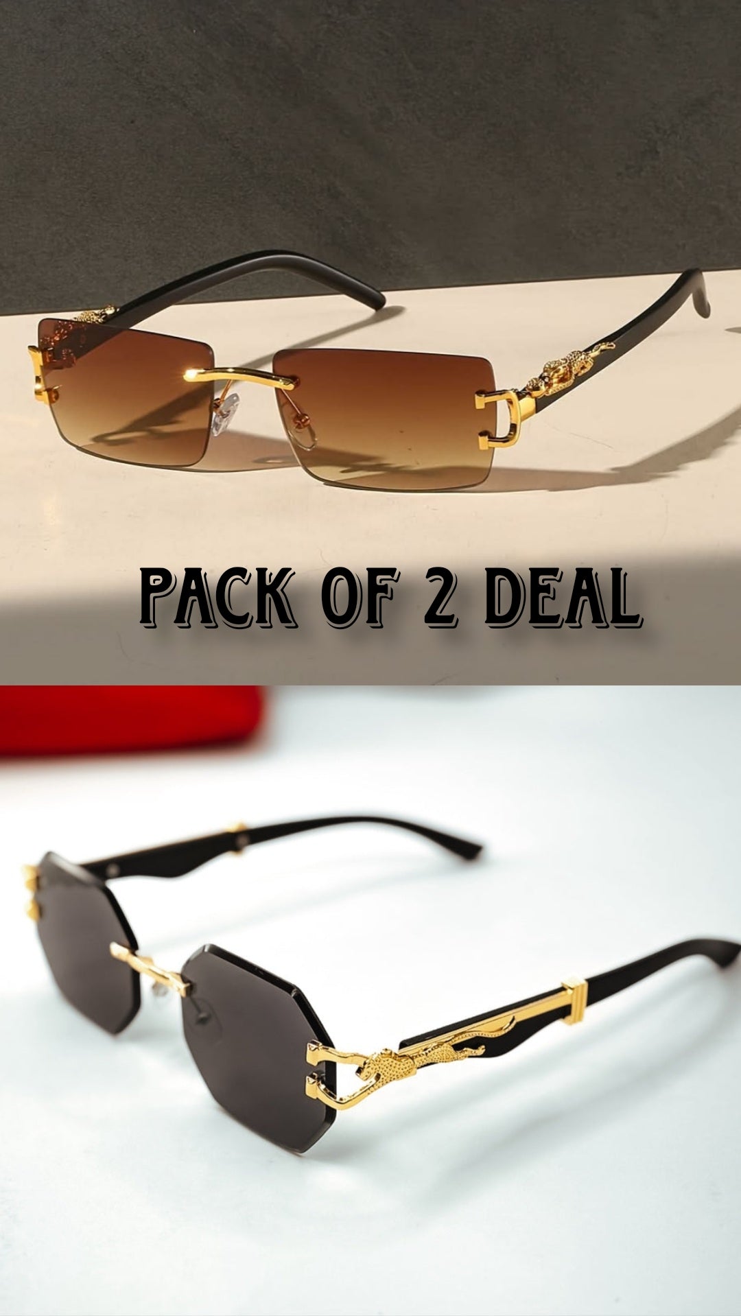Pack Of 2 Classic Glasses Deal - Flat 50 % Off