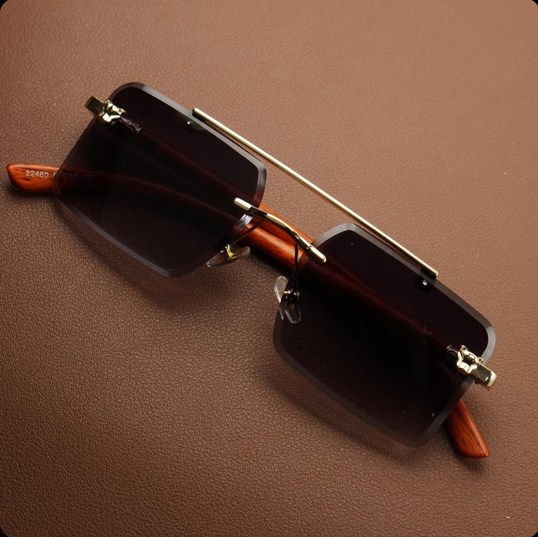 Woodline – Graphite Fade – Rimless Sunglasses